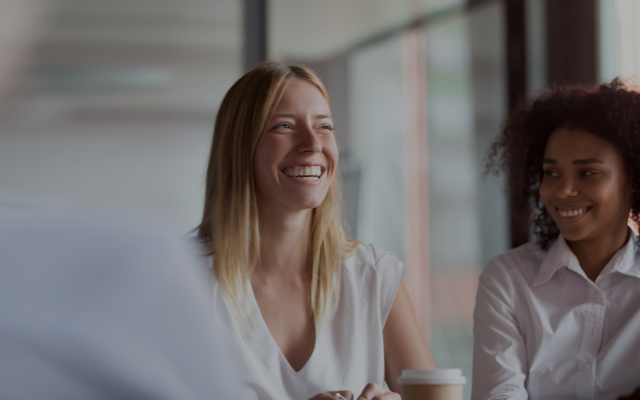 Women in meeting